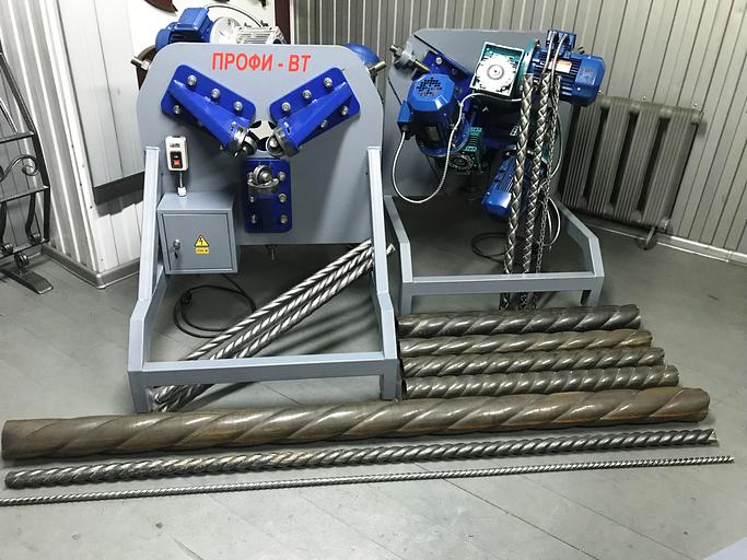 Станок «ПРОФИ-ВТ» – для изготовления «витой трубы» с тремя гранями крученой формы фото 4