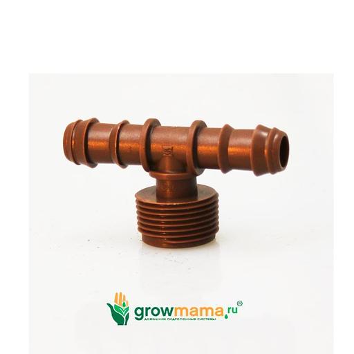 16 Т фитинг 3/4" с наружной резьбой коричневый Azud фото 1