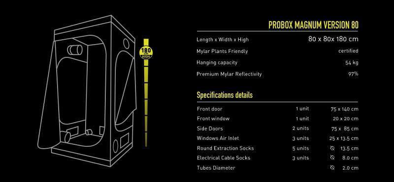 Гроубокс (гроутент) HIGHPRO PROBOX Magnum 80 80*80*180 фото 1