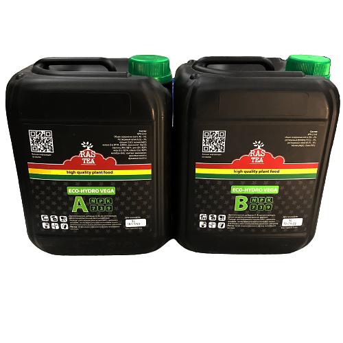 Удобрение RasTea ECO-Hydro VEGA A+B 5л фото 1
