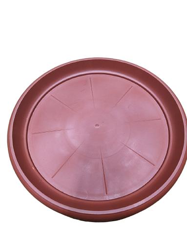 Пластиковый поддон Plastic Saucers D-11 (36,5 см) терракотовый фото 1