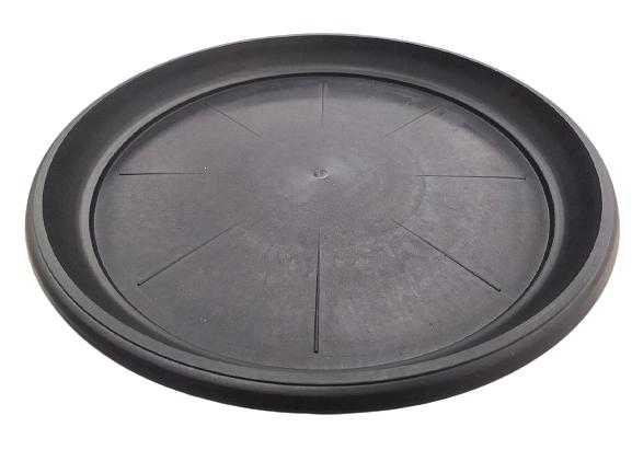 Пластиковый поддон Plastic Saucers D-12 (40 см) черный фото 1
