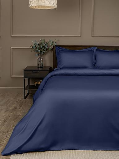 Комплект постельного белья из тенселя «Синий», опт фото 1