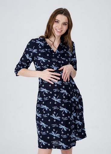 Комплект для беременных и кормящих, голубой, стрекозы, Опт фото 1