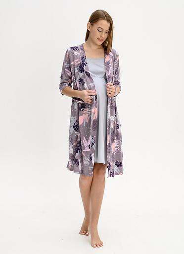 Комплект для беременных и кормящих, серый, монстера, Опт фото 2