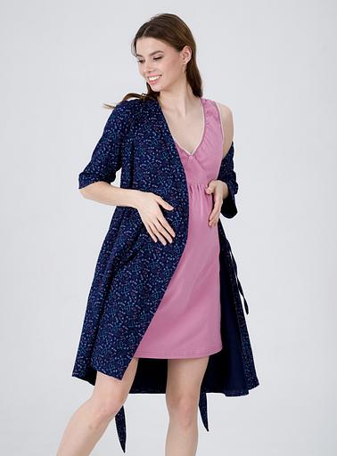 Комплект для беременных и кормящих сухая роза, стрелы на темно-синем, Опт фото 1