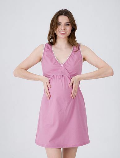 Сорочка для беременных и кормящих, сухая роза, Опт фото 1