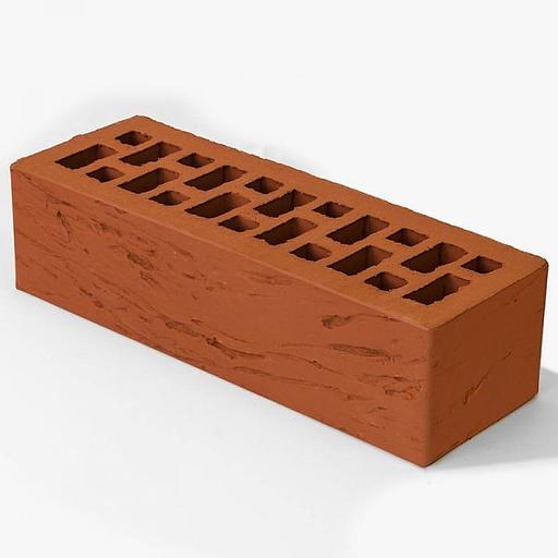Кирпич керамический облицовочный евро красный риф Браер фото 1