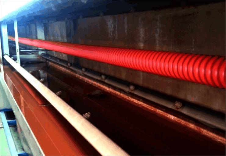 ВКТСп42, НГ DN/OD 55 (не распространяющая горение) Труба кабельная высокопрочная спиральная гибкая ПНД, с протяжкой фото 4