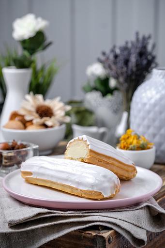 Эклер ванильный 1/60 в наборах по 3 и 6 штук, заморозка, Опт фото 1