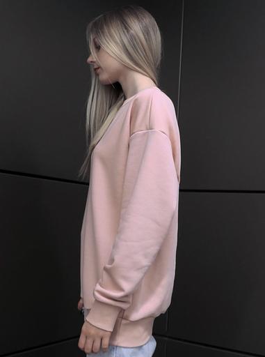 Свитшот базовый без начеса, розовый песок, опт фото 2