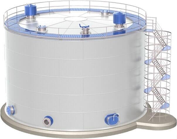 Резервуар вертикальный РВС 100 мᶾ фото 1