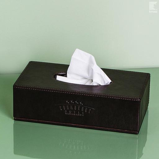 Диспенсер для салфеток кожаный ОПТ фото 1