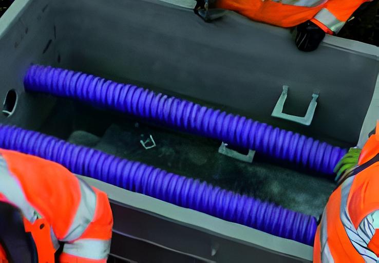 ВКТС 28х3, DN/OD 93 Труба кабельная высокопрочная спиральная гибкая ПНД, многоканальная фото 3