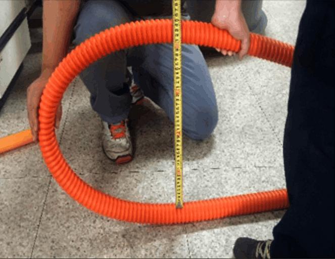 ВКТСо 10х7, НГ DN/OD 46 (не распространяющая горение) Труба кабельная высокопрочная спиральная гибкая ПНД, многоканальная фото 3