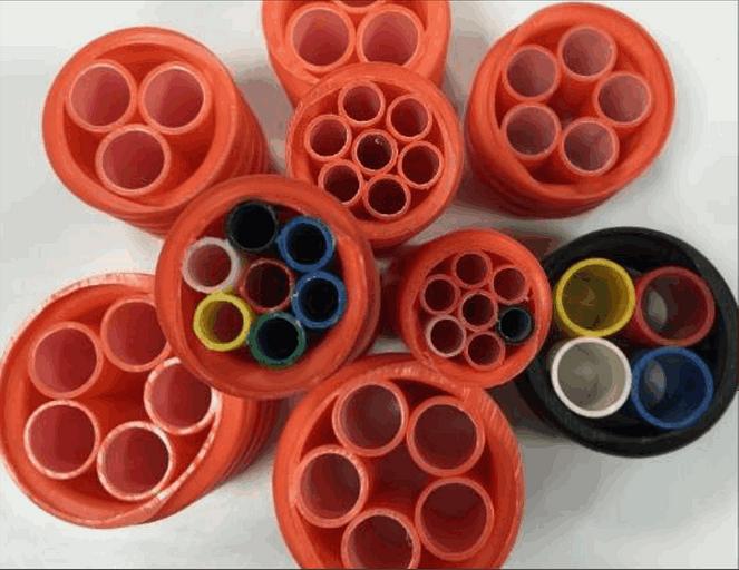 ВКТСо 12х7, УФ DN/OD 55 ( с защитой от ультрафиолета) Труба кабельная высокопрочная спиральная гибкая ПНД, многоканальная фото 1