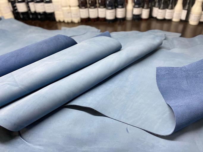 Кожа «Нубук Джинс 0» ОПТ фото 1