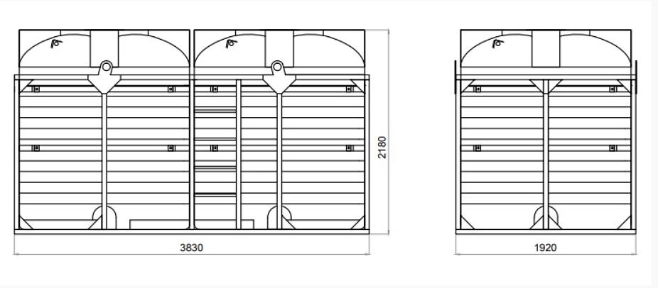 Кассета с емкостями 10000 л (2х5000 л) фото 2