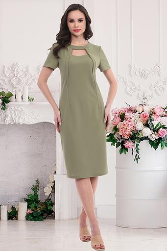 Платье Грация (олива) опт фото 1