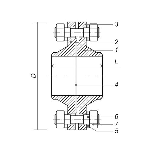 Изолирующее фланцевое соединение ИФС DN 50-600 PN 6-40 фото 2