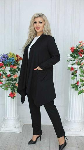 Кардиган однотонный без пуговиц, Опт фото 2