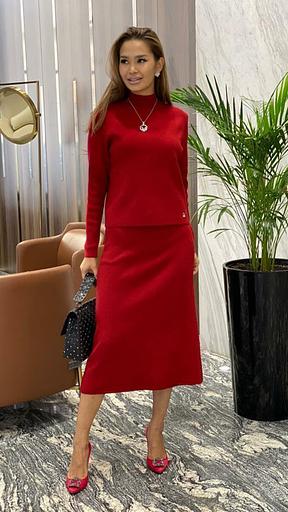 Костюм с юбкой (Пряжа), Опт фото 3