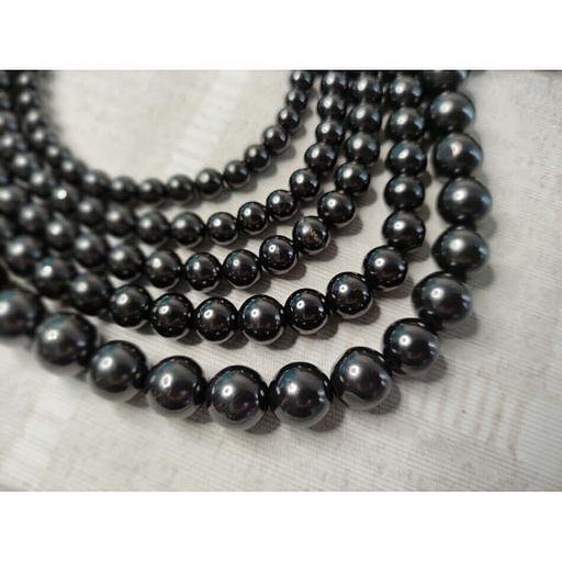 Набор шунгитовых бусин 16 мм ОПТ фото 2