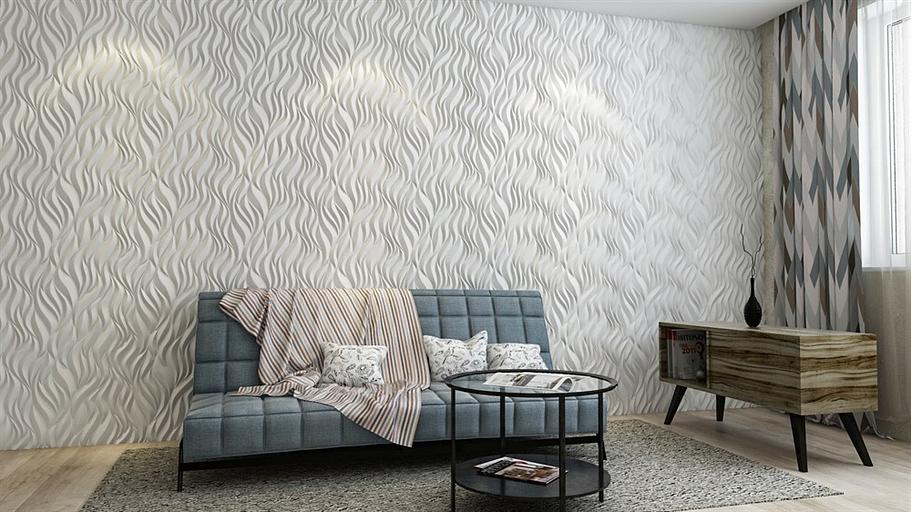 3D панель гипсовая «Флейм» опт фото 2