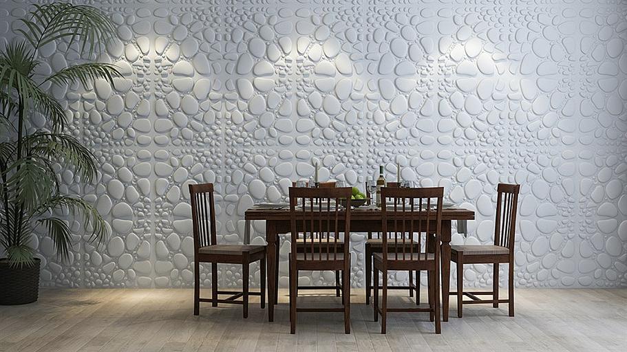 3D панель гипсовая «Галька» опт фото 2