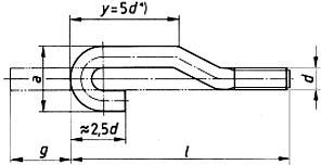 Фундаментные анкерные болты DIN 529 форма B ОПТ фото 1