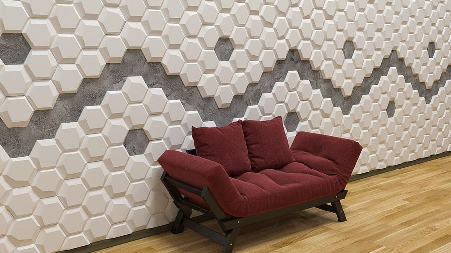 3D панель гипсовая «Аломит» опт фото 2