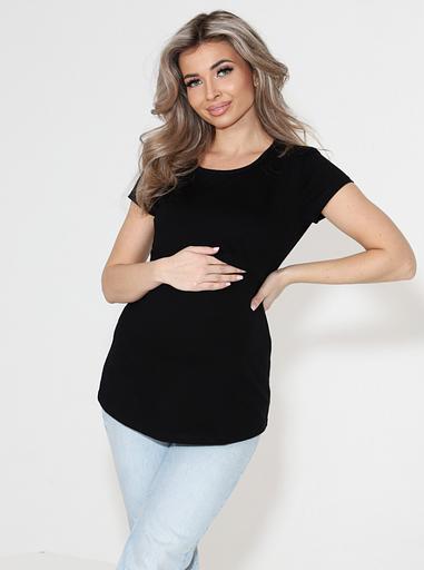 Футболка для беременных, черный, Опт фото 1