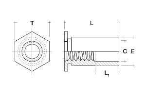 Втулки открытые RSOS нержавеющая сталь фото 2