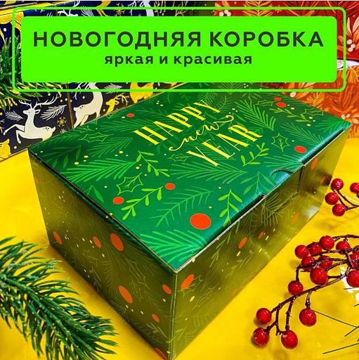 Мёдовый подарок «Еловая ветвь» (зеленый бокс) ОПТ фото 4