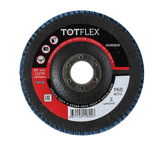 Круг лепестковый торцевой Totflex Aggressor 2 125x22 Z Р60 ОПТ фото 3