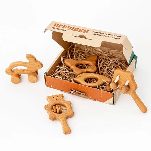 Подарочный набор для детей Лето в лесу - деревянные игрушки, Опт фото 2