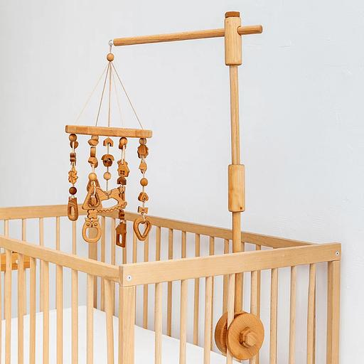Мобиль на кроватку для новорожденного из бука, Опт фото 1