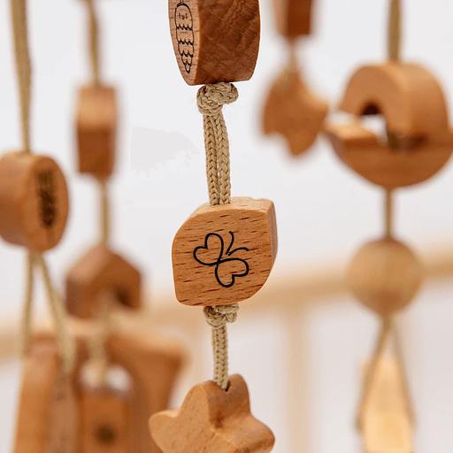 Мобиль на кроватку для новорожденного из бука, Опт фото 3