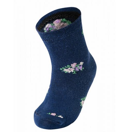 Носки гладкие с букетиком цветов, Опт фото 1