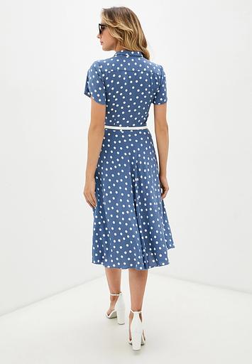 Платье-рубашка синее Elit by Ter-Hakobyan опт фото 3