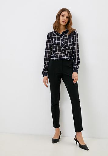 Блуза синяя в клетку Elit by Ter-Hakobyan опт фото 2