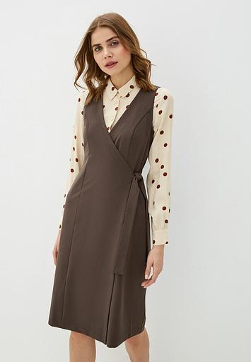 Платье с запахом коричневое Elit by Ter-Hakobyan опт фото 1