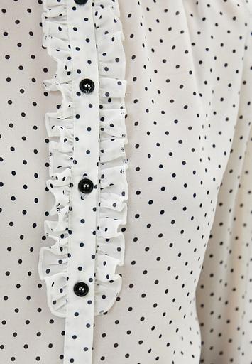 Блуза белая в горох Elit by Ter-Hakobyan опт фото 4
