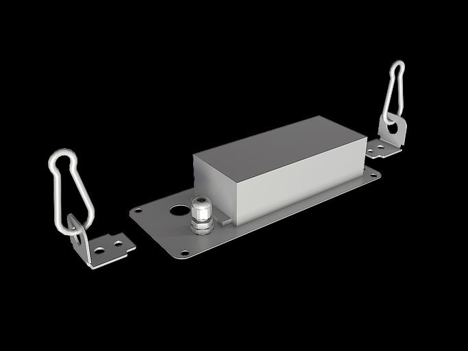 Комплект креплений (уголок подвеса+карабин) с пром. кор фото 1