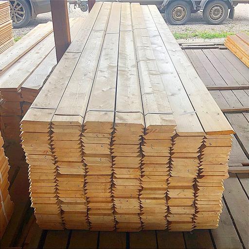 Планкен из лиственницы АB 20х90х4000 мм опт фото 1