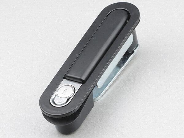 Замок с поворотной ручкой MS818 чёрный фото 2