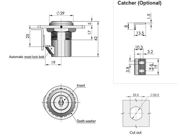 Цилиндровый замок MS825 фото 2