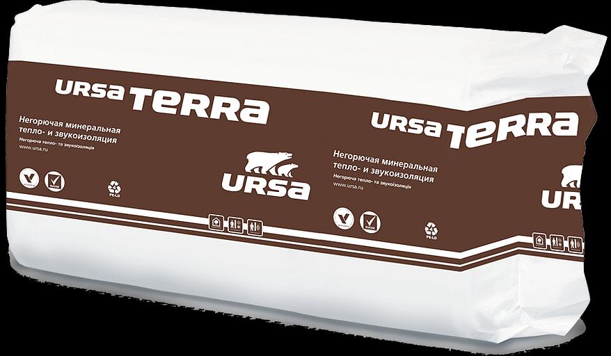 Вата минеральная 1250х610х100мм URSA TERRA 37 0,762м3 фото 1