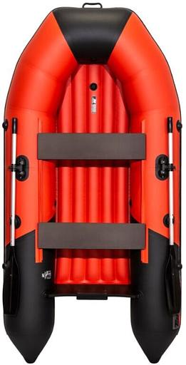 Лодка Таймень NX 2800 НДНД, 2800*1420*400 мм., цвет: красный-черный фото 3