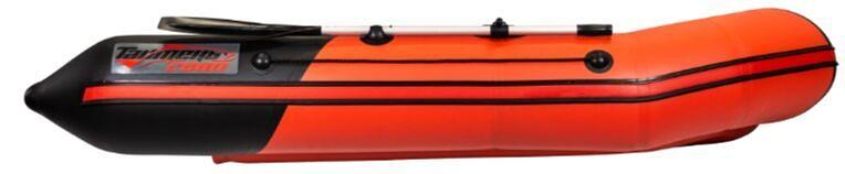 Лодка Таймень NX 2800 НДНД, 2800*1420*400 мм., цвет: красный-черный фото 5